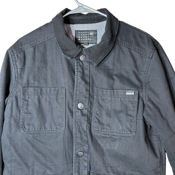 Quicksilver Mens Black Jacket Size Medium - Picture 2 of 8